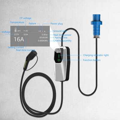 نوع 1 3.5KW 7KW 11KW AC سطح 1 2 Wall Box EV شارژر در پارکینگ خیابان