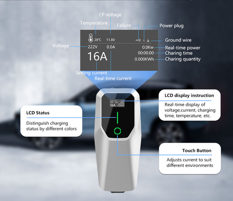 نوع 1 3.5KW 7KW 11KW AC سطح 1 2 Wall Box EV شارژر در پارکینگ خیابان