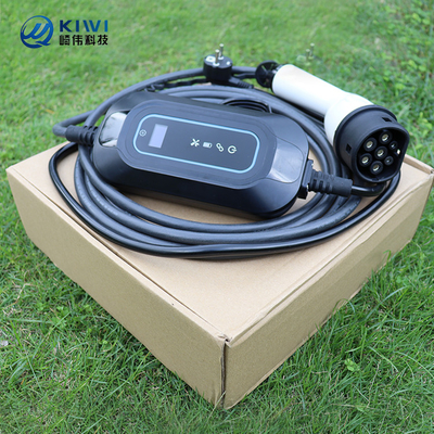 220 ولت KIWI 3.5KW شارژر EV قابل حمل نوع 2 16A J1772 برای ایستگاه شارژ خودروهای الکتریکی
