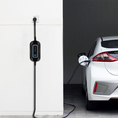شارژر خودروهای الکتریکی قابل حمل 16A تشخیص دمای اتصال برای Tesla Model S