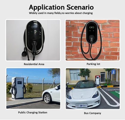نوع 2 22kW سه فاز AC خروجی فعلی شارژر EV Wallbox با RFID App OCPP عملکرد