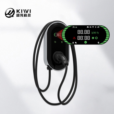 KIWI LCD Mini Opcc 220V Type 2 ایستگاه شارژ 7kW CCS EV شارژر برای اتومبیل های الکتریکی