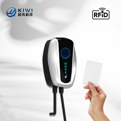 50Hz±10Hz فرکانس شبکه نوع 2 ایستگاه شارژ EV با کیوی Mini Ocpp 7kw Wall Box