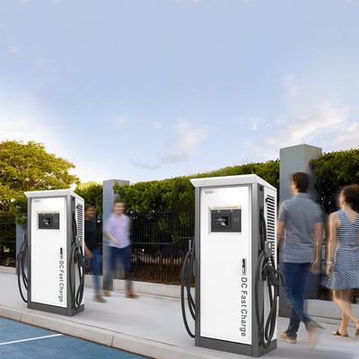 سه فاز AC 380V ± 20% ولتاژ ورودی شارژر EV سطح 2 با اسلحه دوگانه برای بنز EQA