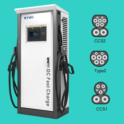 50Hz±10Hz فرکانس شبکه Chademo Type2 120KW EV DC شارژر برای وسایل نقلیه الکتریکی