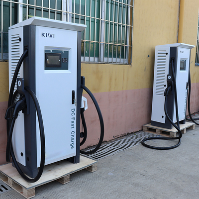 ایستگاه شارژ سریع 120 کیلو وات CCS1 CCS2 Car Chademo EV DC با فرکانس شبکه 50Hz±10Hz