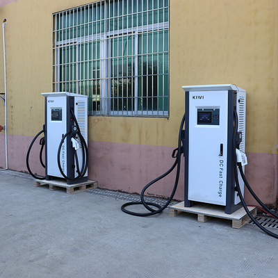 ایستگاه شارژ سریع 120 کیلو وات CCS1 CCS2 Car Chademo EV DC با فرکانس شبکه 50Hz±10Hz