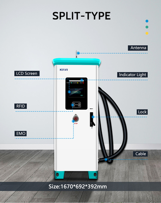 CCS1/CCS2 استاندارد رابط 320KW شارژر تجاری EV برای شارژ سریع در KIWI DC