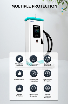 CCS1/CCS2 استاندارد رابط 320KW شارژر تجاری EV برای شارژ سریع در KIWI DC