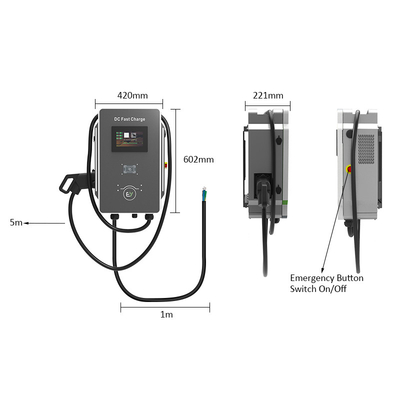 30kW/40kW شارژر خودروهای الکتریکی برای پارک پارک تفریحی RS485 ارتباطات