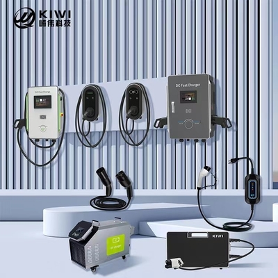 5m Plug Wire 22KW Type2 EV Charger Wallbox ایستگاه شارژ برای اتومبیل های الکتریکی