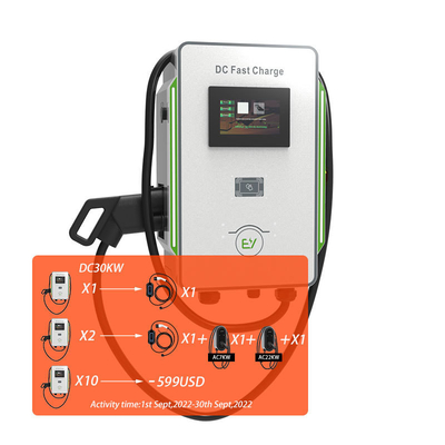 شارژر دیواری DC 30kW 40kW اتومبیل CCS 40A شارژر سریع EV 600V فرکانس شبکه 50Hz