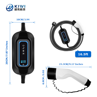 شارژر اتومبیل برقی خانگی قابل حمل نوع 2 3.5kw ایستگاه شارژ AC EV شارژر EV قابل حمل