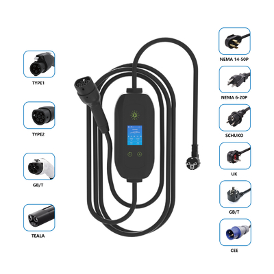 شارژر قابل حمل 3.5kw با شارژ پلاگ و تشخیص عایق بندی